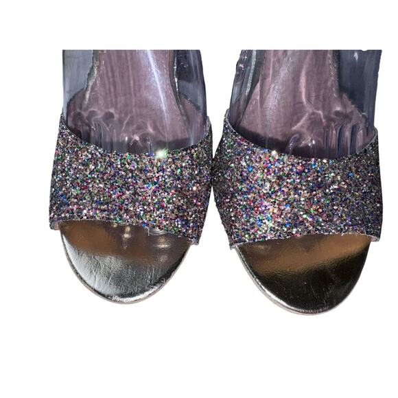 Betsey Johnson Womens Glissten Ankle Strap Glitter 4” Heel Sandals, Size 8.5 - Picture 6 of 11